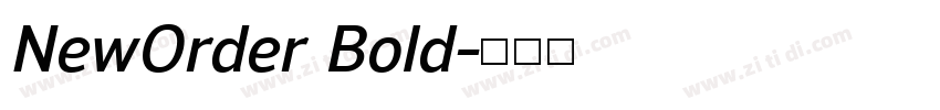 NewOrder Bold字体转换